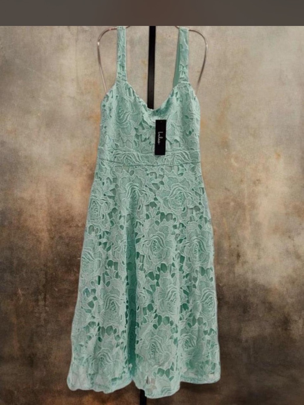 Lulus Divine Beauty Mint Blue Lace Midi Dress With Pockets - Picture 5 of 6